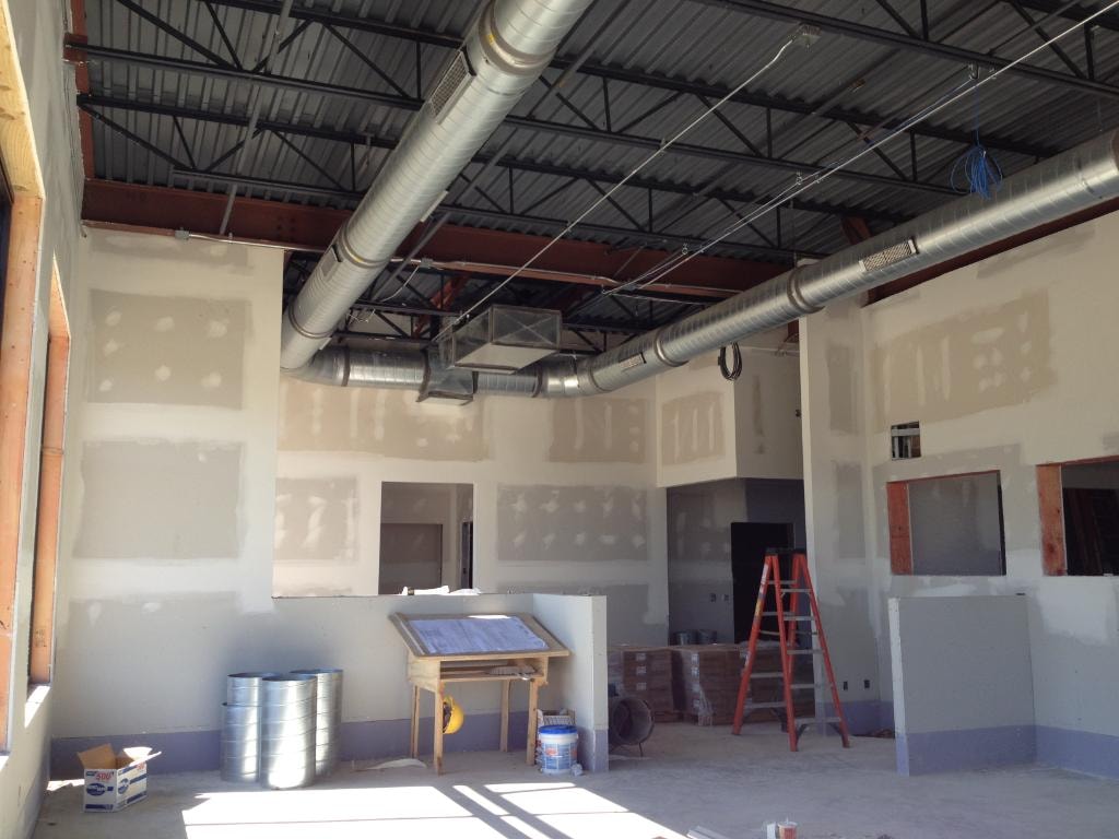Commercial construction job site